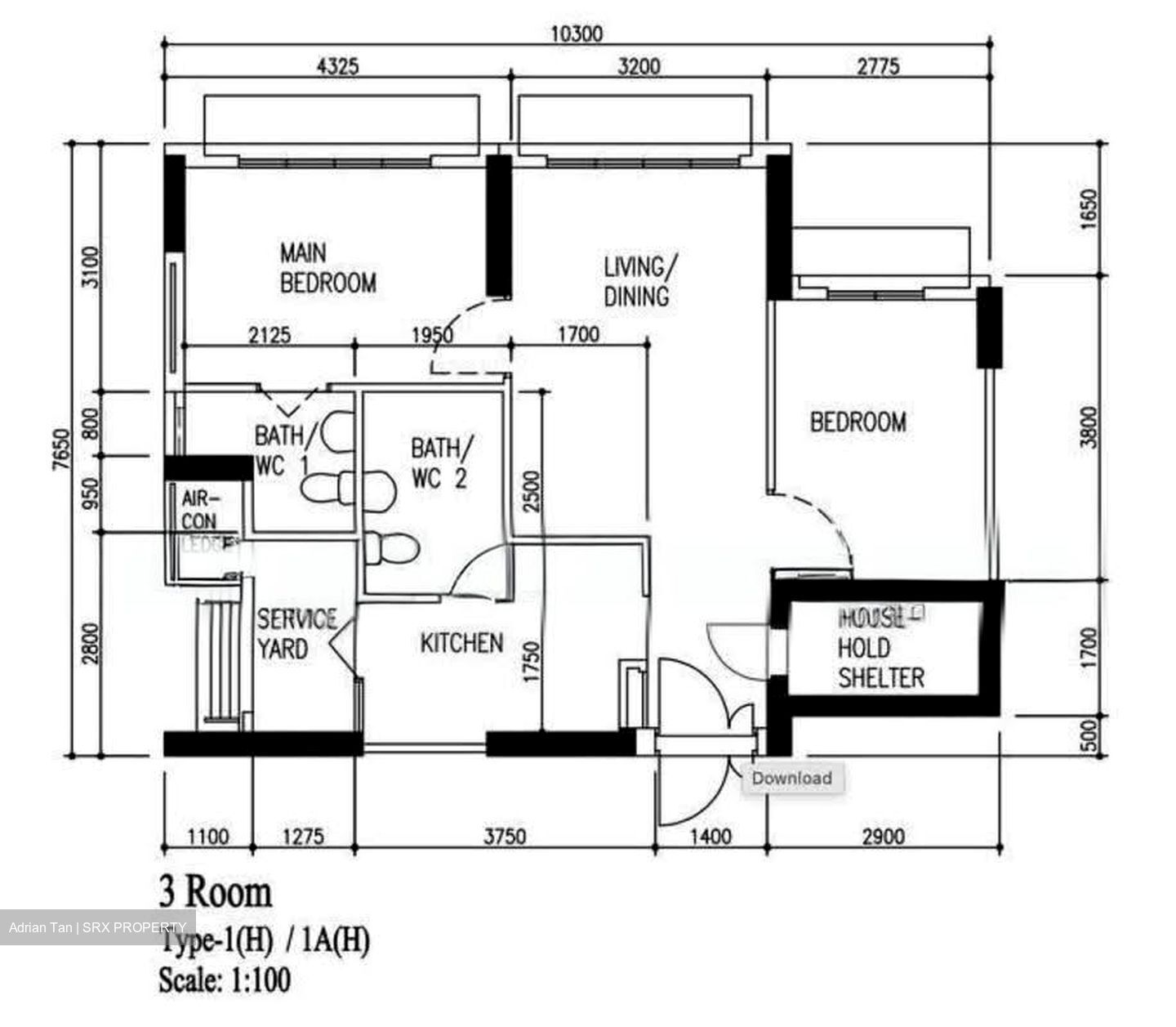 Blk 413A Waterfront I @ Northshore (Punggol), HDB 3 Rooms #632167331